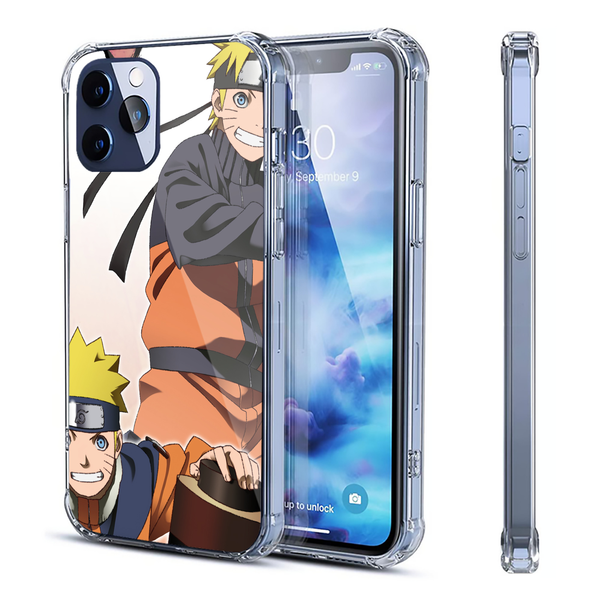 （画像用） NARUTO -ナルト- NARUTO -ナルト- 疾風伝 【iPhone 12シリーズ対応】透明スマホケース（クリアソフトケース）